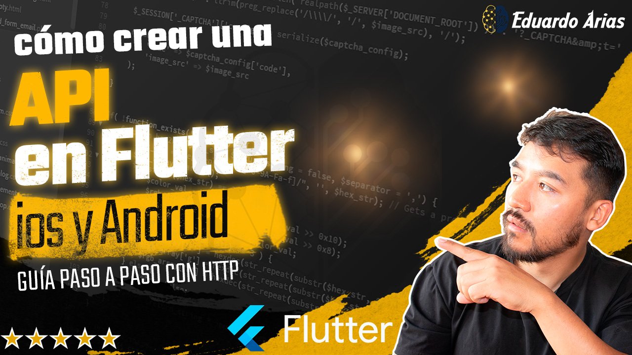 Cómo crear una API en Flutter ios y Android: paso a paso